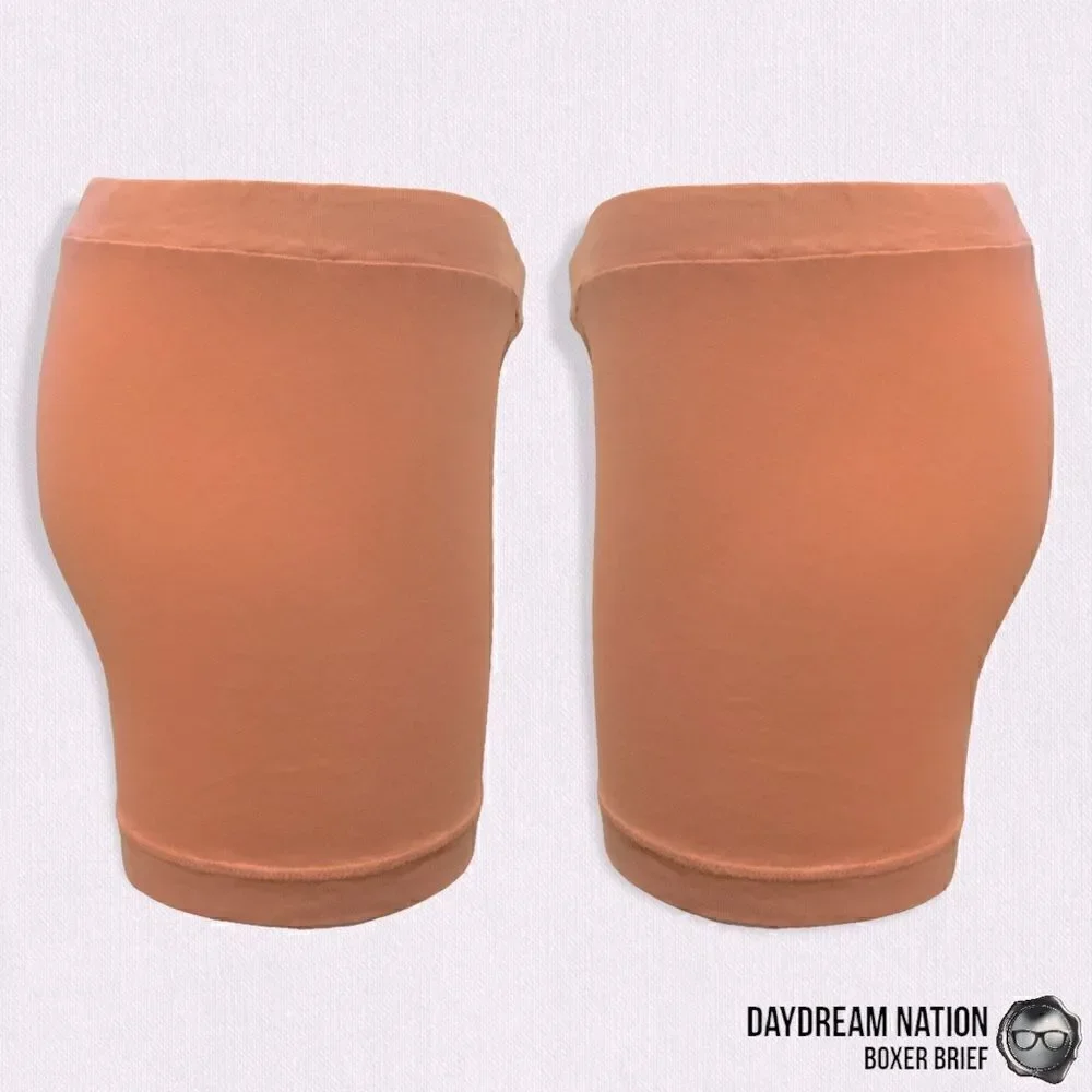 DOLLS KILL DAYDREAM NATION WOMEN’S BOXER BRIEF BOY SHORTS IN CORAL PINK SMALL